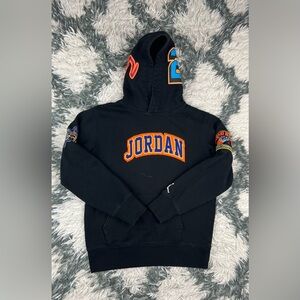 Jordan Kids Boys Black Hoodie Sweatshirt World Champions Size Medium 10-12yrs